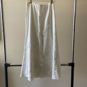 Long white Talbott’s skirt size 2
